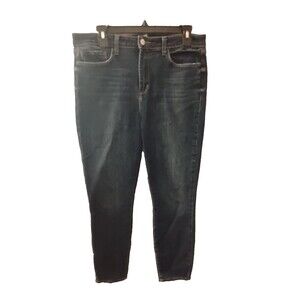 L'AGENCE Jeans Womens Size 31 Blue Wash Mid Rise Skinny Stretch Denim